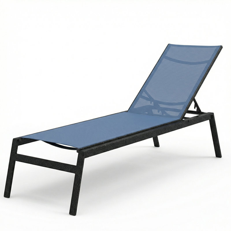 Chaise, Dupioni Poolside Sling/Granite