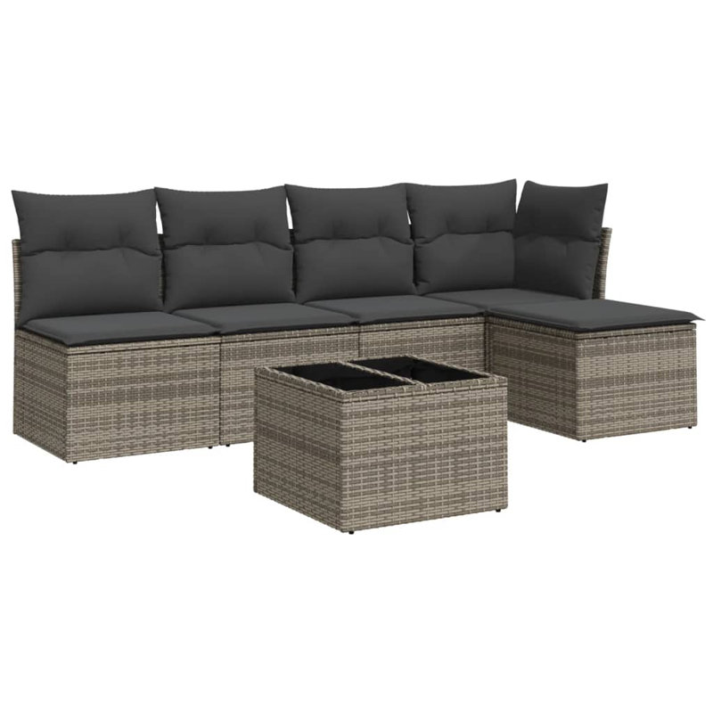 Vidaxl Garden Sofa Set Grey