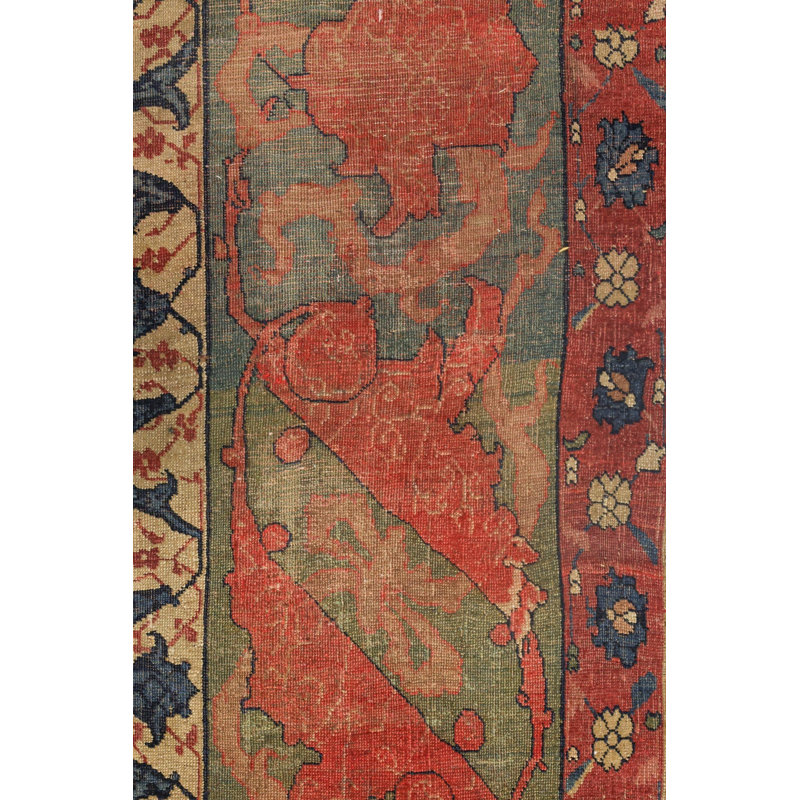 Antique Bijar Wool On Wool 9Ft6inx15ft9in Camel