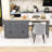 Limbrey Expandable Kitchen Island on Wheels with 2 Drawers and 2 Cabinets-1708796885