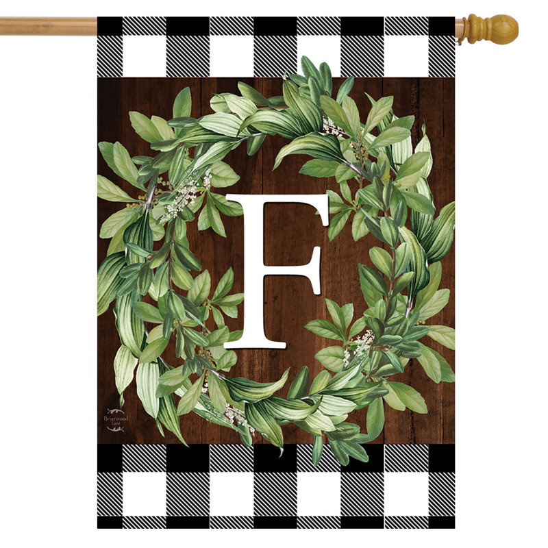 Couronne, monogramme, lettre F, drapeau de la maison