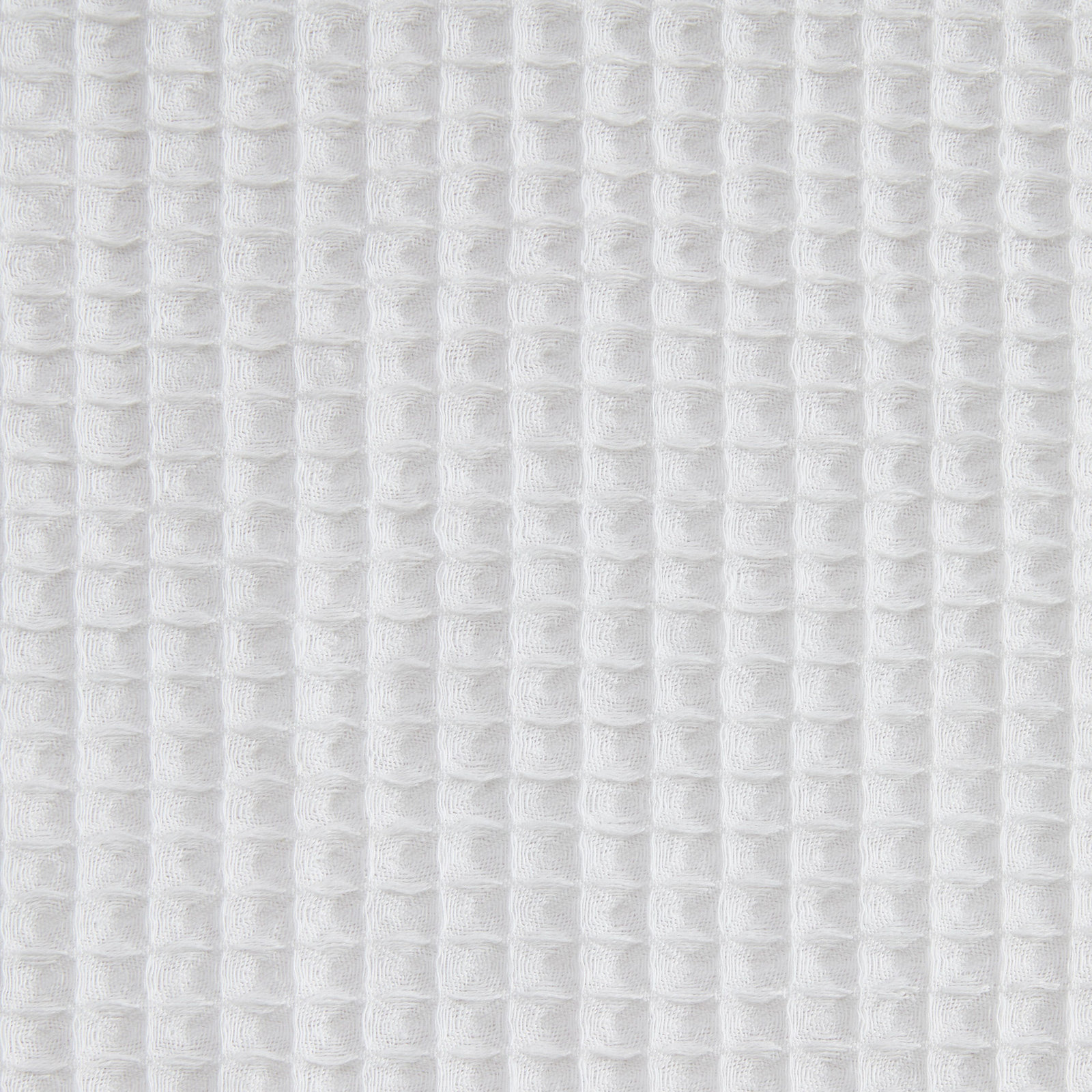 Calvin Klein Waffle Solid Shower Curtain, White