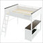 Grand lit mezzanine avec bureau