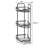 3 Tier Aluminum Bath Shelf in Black