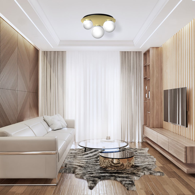 Plato Glass Flush Mount