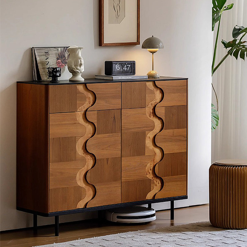 Rangement à chaussures moderne et minimaliste, Marron foncé