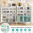 35.43 Inches White & Gold 6-Tier Entryway Shoe Storage Cabinet With Doors-863487965