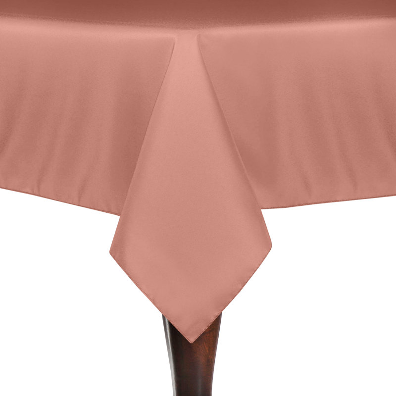 Solid Color Square Tablecloth, 10, 84" x 60", Coral