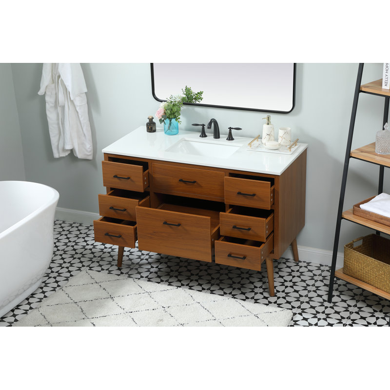 Steinfeldt 48' Single Bathroom Vanity Set, Teck