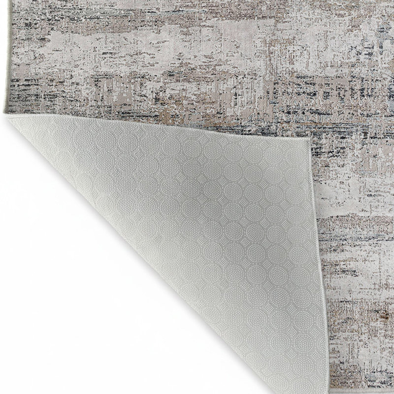 Stylish Hall Carpet (3.3 x 6.6 ft), 100% Polyester, 0.3 in Pile Height | Antibacterial, Non-Slip PVC Felt Dot Underside | Machine Washable, 3D Digital Print, Durable & Easy to Clean | Perfect for Entryway & Living Areas