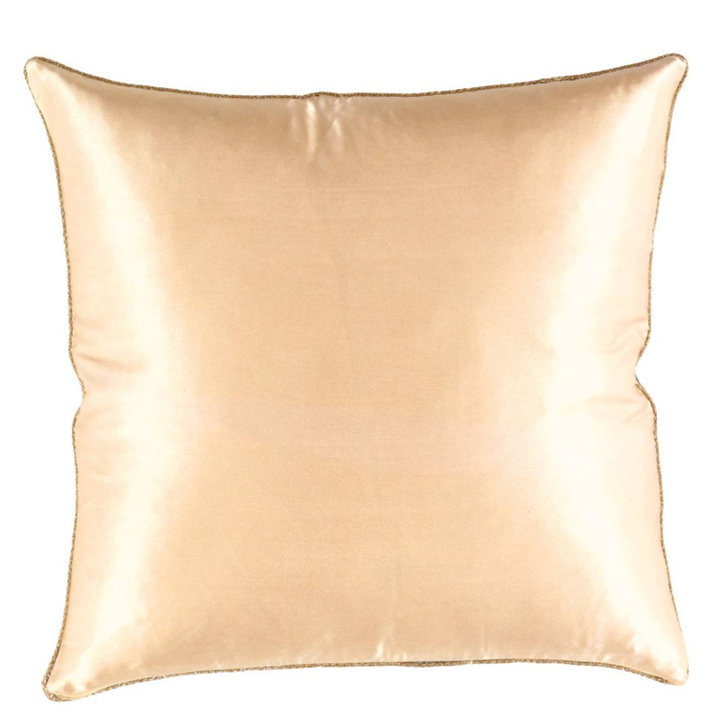 Square Pillow Cover & Insert, 20" H x 20" W, Beige/Rose Oriental