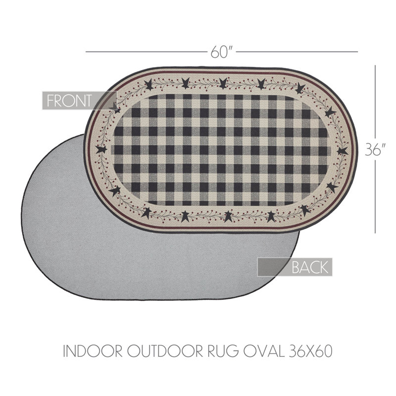 Tapis intérieur / extérieur Pip Vinestar, Ovale 3 po x 5 pi