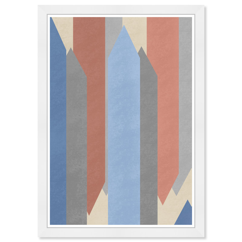 Abstrait, impression murale sur papier bleu rustique