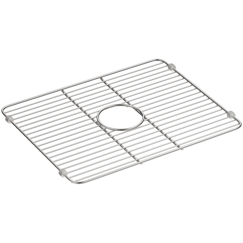 Grand support d'évier en acier inoxydable Smart Divide Iron Tones