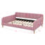 Upholstered Daybed With Support Legs-1711747223