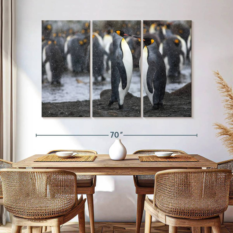Brampt Penguin Romance, 28" H x 45" W