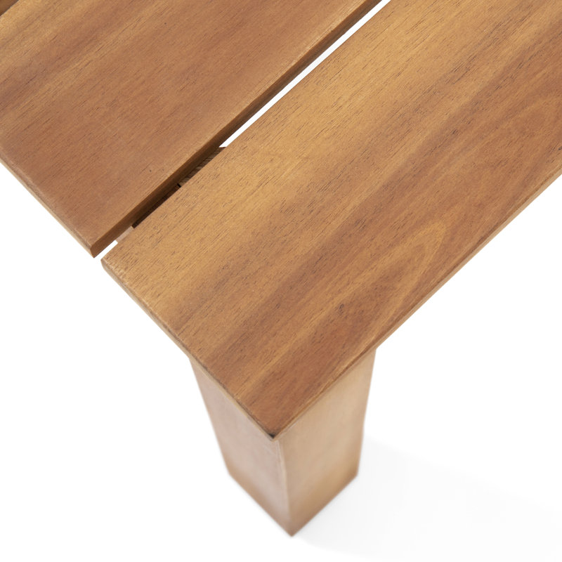Table d'appoint en bois de style minimaliste à la mode, 19,21 x 19,21 x 14,73, brun, assemblage requis avec plateau, minimaliste, largeur 19,21 po x profondeur 15 po,