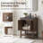 Chazden 24" Freestanding Herringbone Design Single Bathroom Vanity with Ceramic Top-1234212676-1233410066-1216070503