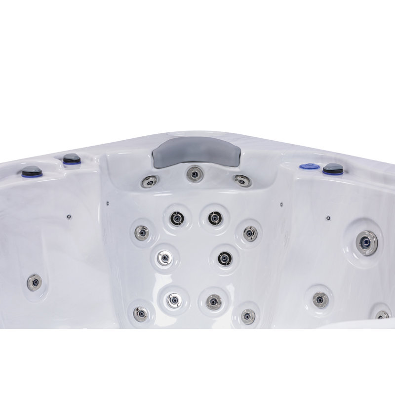 Buenospa Jersey 6-Person Square Hot Tub with 46 Jets