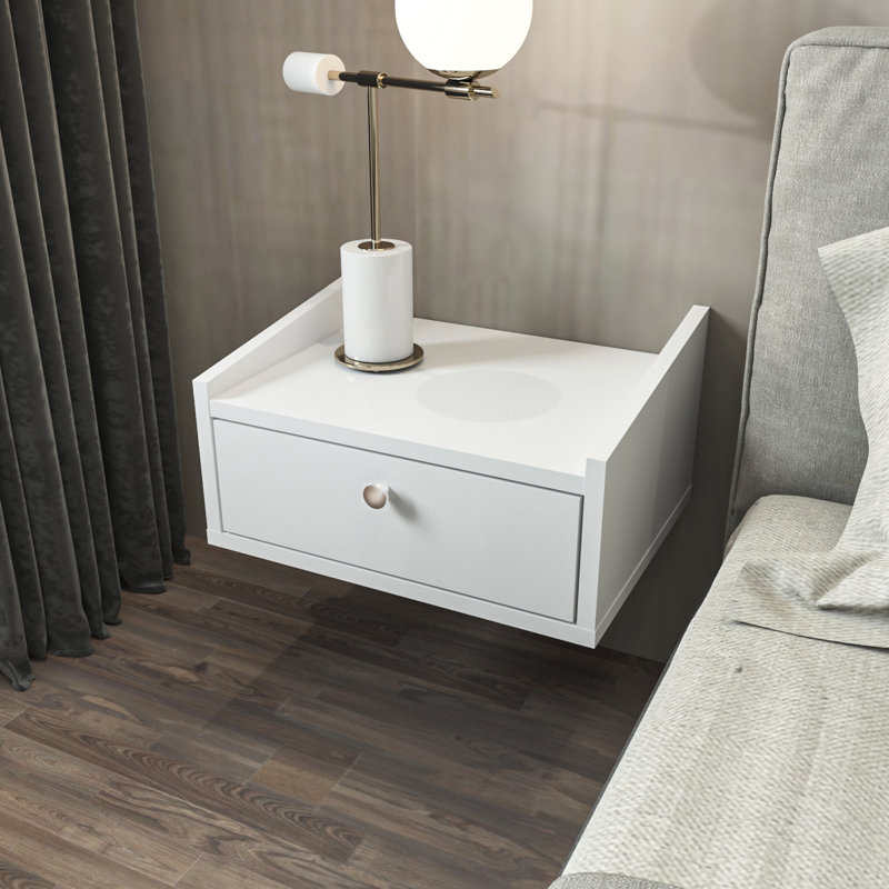 Rieky 45cm W Manufactured Wood Bedside Table