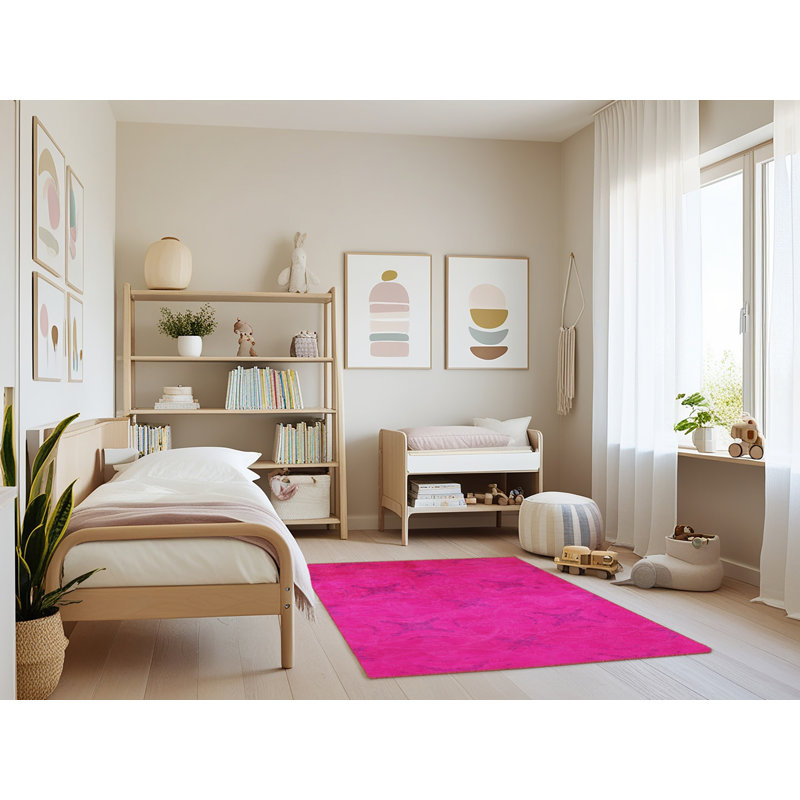 Tapis 100% moderne moderne 2721 lavable à la machine, Rectangle 4 pi x 6 pi