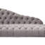 Chaise longue de luxe en tissu gris-2054573692