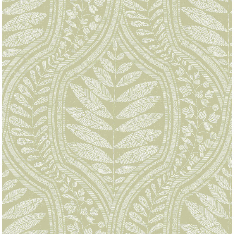 10.06m x 52.07cm Semi-Gloss Paste the Wall Wallpaper Roll, Green