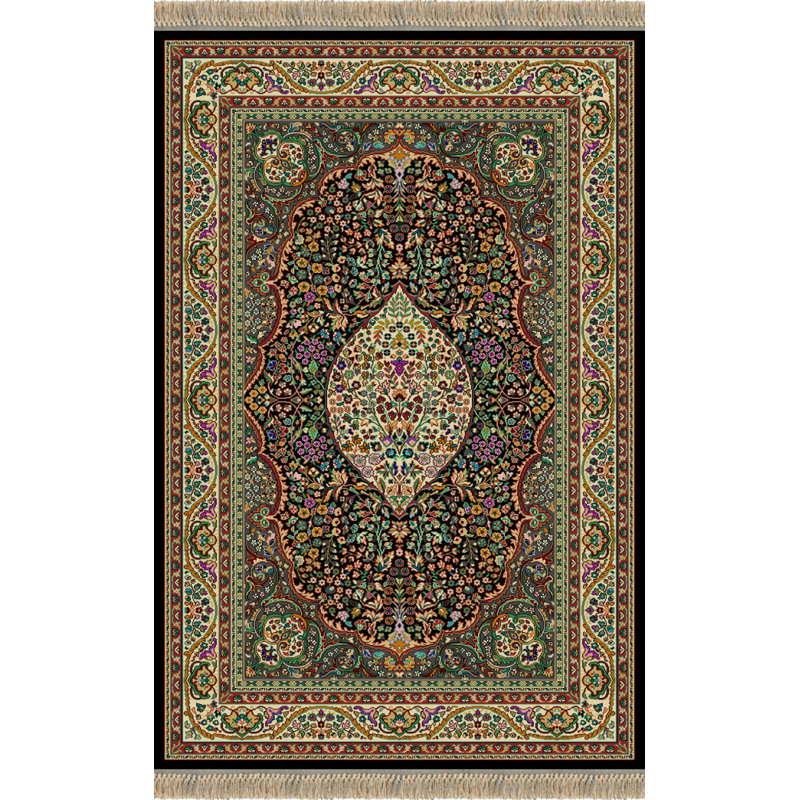 Oriental Wool Area Rug, Rectangle 70 x 135cm
