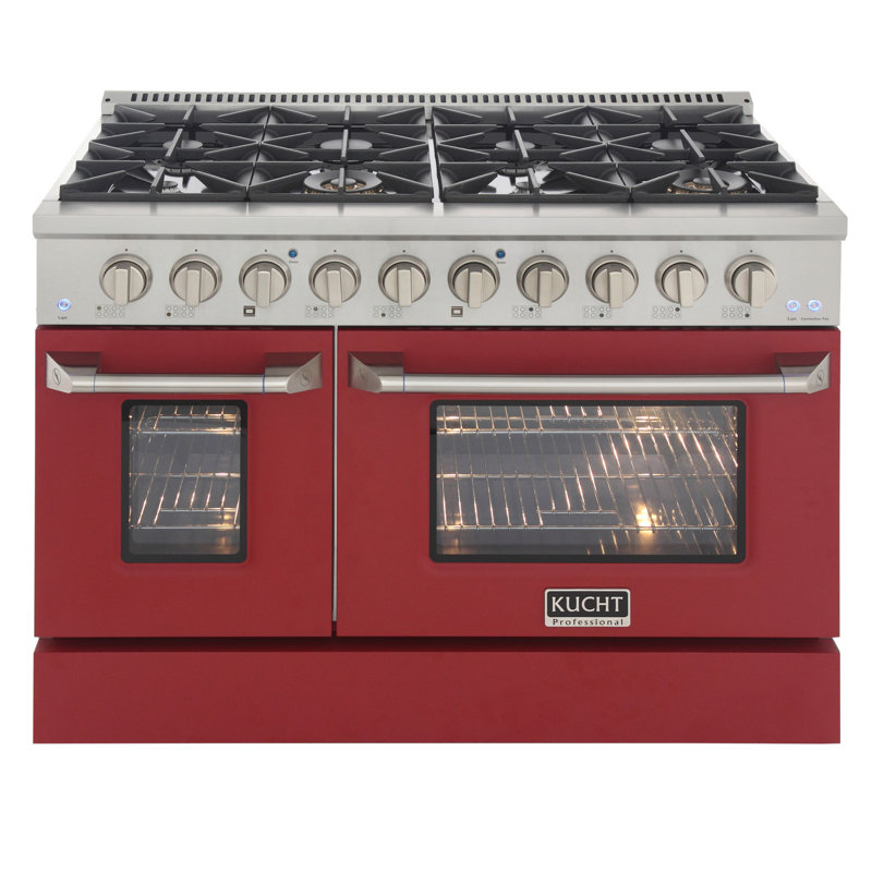 48" 6.7 Cu. ft Freestanding Gas, Liquid Propane, Red