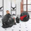 Chaise de patio sculptée avec têtes de mort-32817777