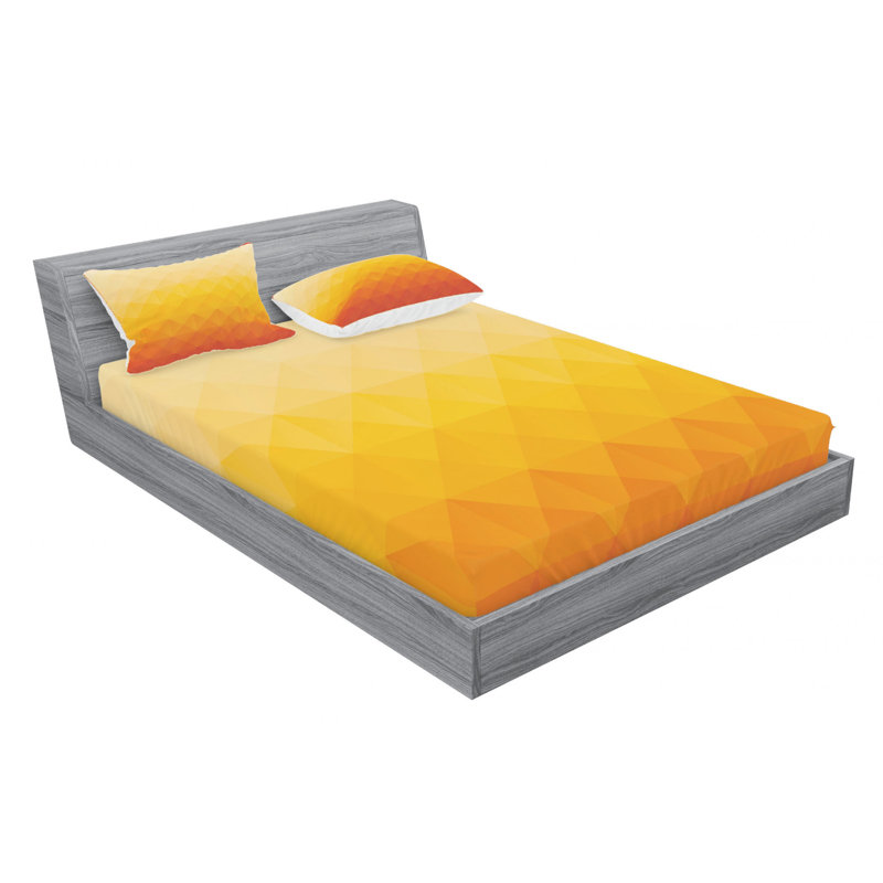 Microfiber Ombre Sheet Set, Full Sheet Set with Fitted Sheet