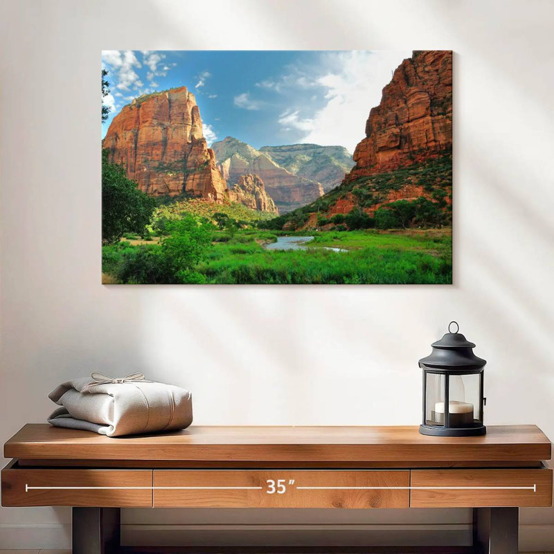 Canyons du parc national Alvord Zion, H 16 po x l 24 po