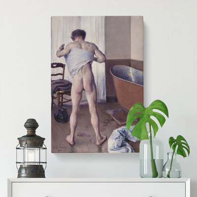 Man At His Bath by Gustave Caillebotte - Wrapped Canvas