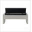 Banc de bout moderne avec rangement, grand tabouret de repose-pieds rembourré, banc de meuble-lavabo pour fenêtre confortable pour salon, chambre à coucher, dortoir, table basse, lumière de lin-824398932