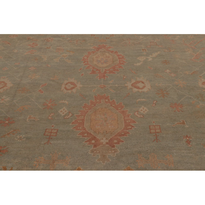 Antique One-of-a-Kind 13'7" X 16'2" Hand Knotted Area Rug
