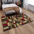 Ottohome Non-Slip Boxes Area Rug For Living Room, Hallway, Entryway Rug-1505378899