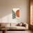 Abstract Abstract Leaf Orange Circle Pattern Design
