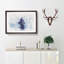 Balancing Zen Stones Upon A Lake Watercolour - Single Picture Frame Print on MDF-56740732-56740733