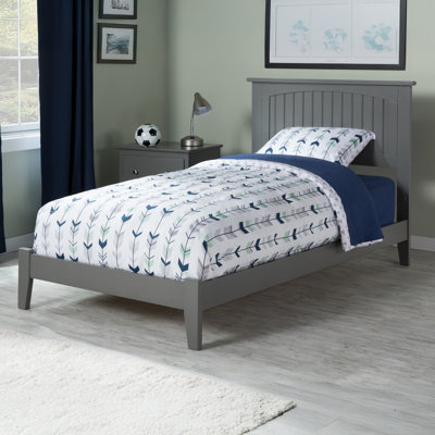  Bolin Solid Wood Panel Bed