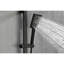 Douche à main en acier inoxydable noir mat, barre coulissante de 28 pouces, boyau de 59 pouces, hauteur réglable, différents modes de pulvérisation pour et relaxant, douche réglable en acier pour bain d'animaux de compagnie, personnalisable