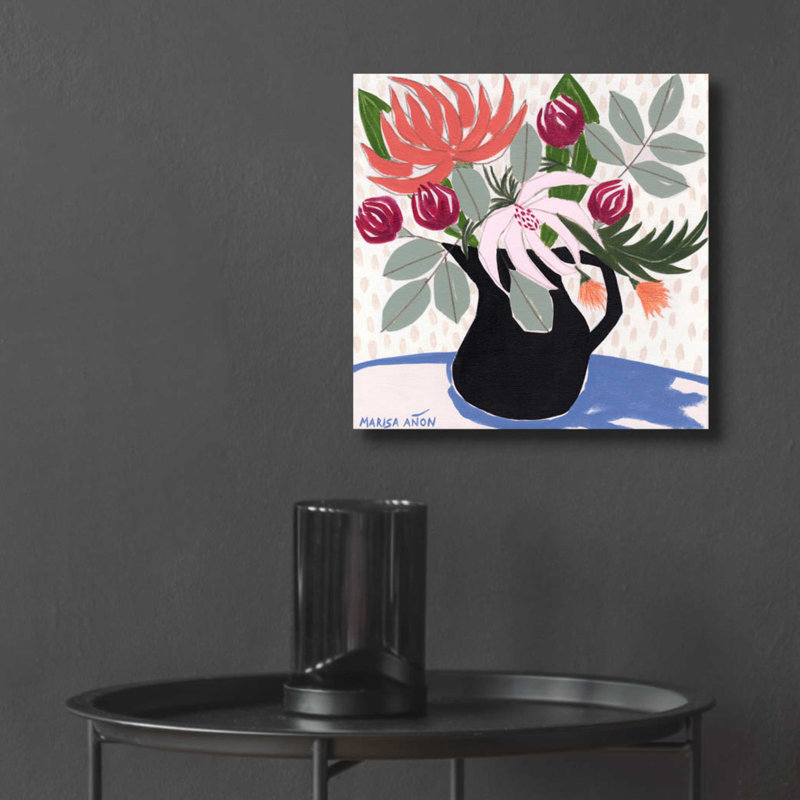 «April Florals 12» par Marisa Anon, H 12 po x l 12 po x P 0,13 po