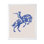 Cheval de cowboy bleu