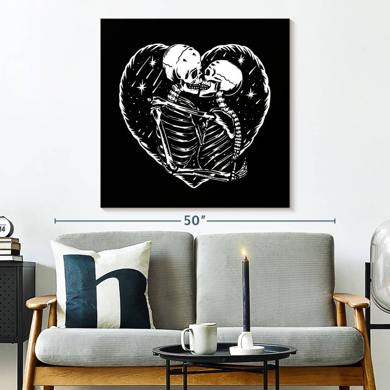 Hitzel Skeleton Romance, 33" H x 33" W