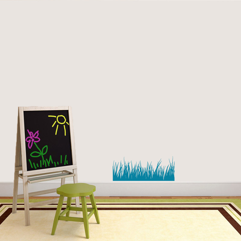 Adhésif décoratif herbe, Bleu sarcelle