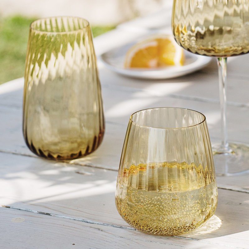 Francesca 20oz. Highball Glass, Yellow