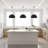 24 inch Diameter Integrated LED Black Pendant