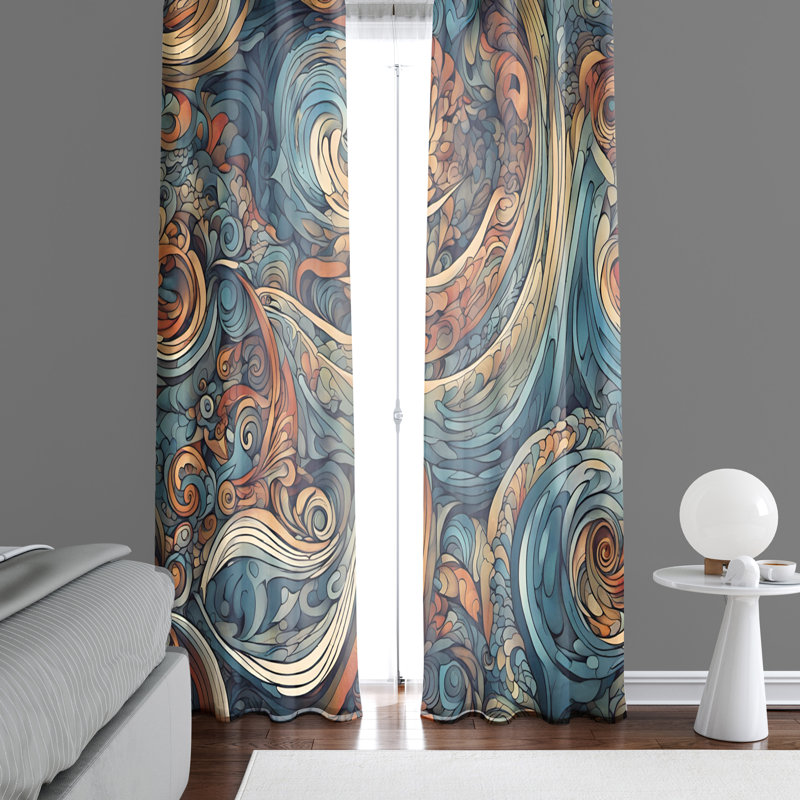 Semi Sheer Curtain Pair, 40" W x 61" L