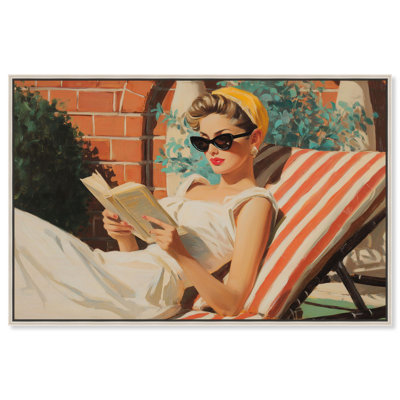 Sun-Kissed Chapters I Canvas Print Summer Decor by Art Remedy