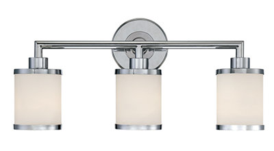 Éclairage de salle de bain à intensité variable 3 lumières Whitworth