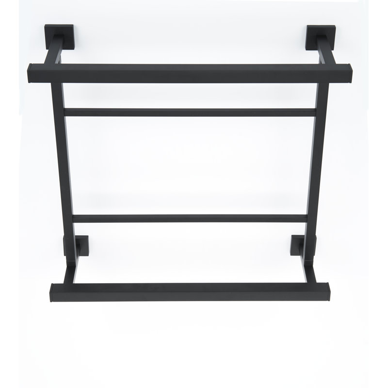 Double Towel Rack, Matte Black